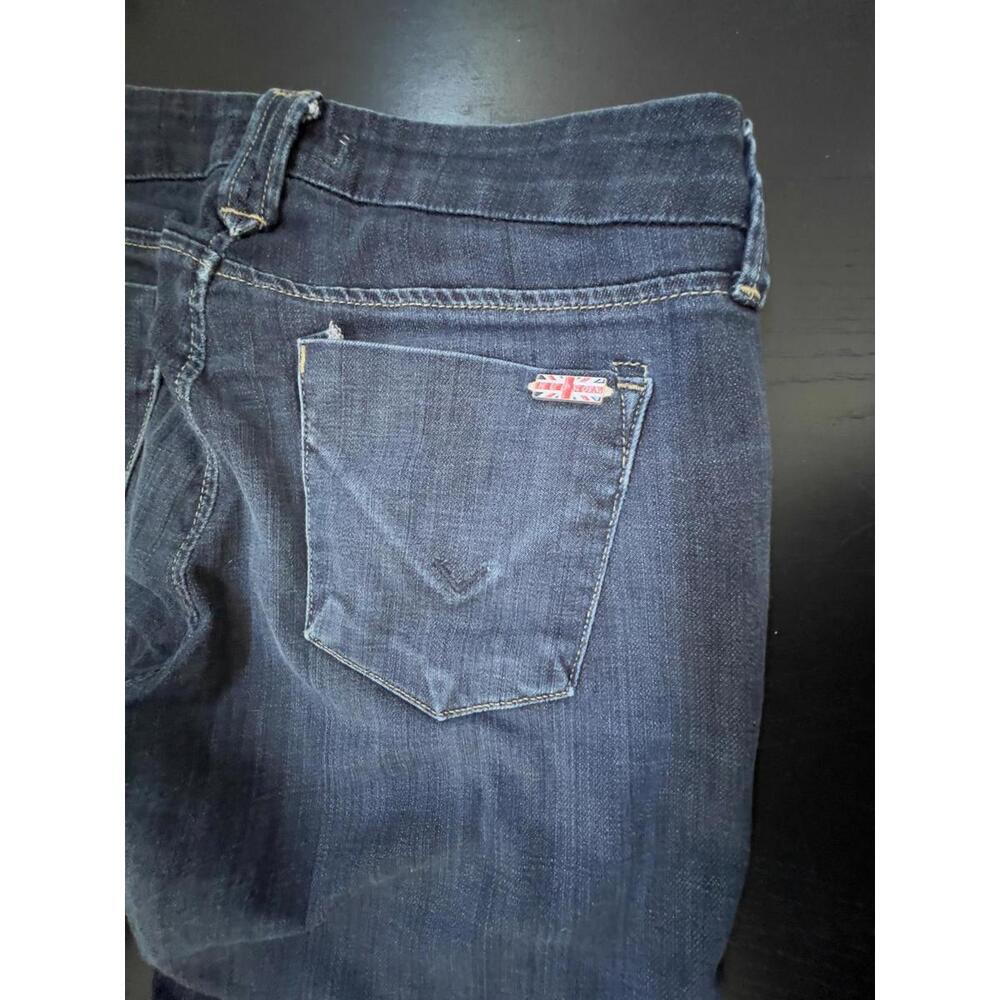 Hudson Jeans Dark Wash Blue Flare Wide‎ Leg Denim Size 27 - Picture 2 of 9